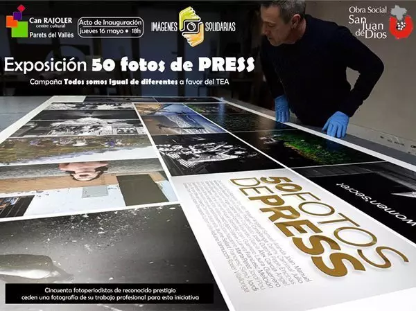 Cartell de l'Expo '50 Fotos de Press' a Can Rajoler, Parets del Vallés