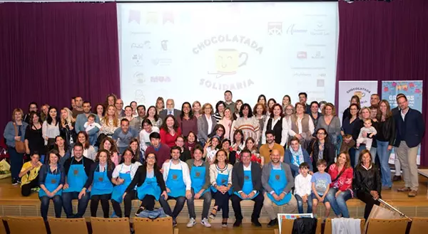 Acte de presentació de resultats de la iniciativa Xocolatada solidària a l'Hospital Sant Joan de Déu Barcelona.