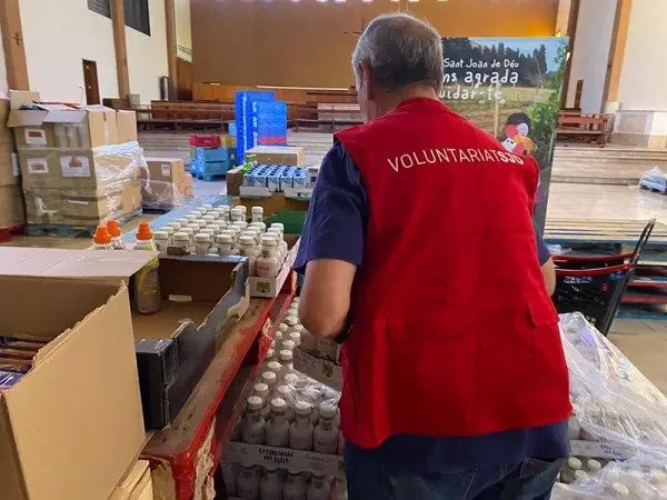 La Fundació Sant Joan de Déu Serveis Socials Mallorca y la Fundación Eurest donan alimentos a familias necesitadas de Mallorca
